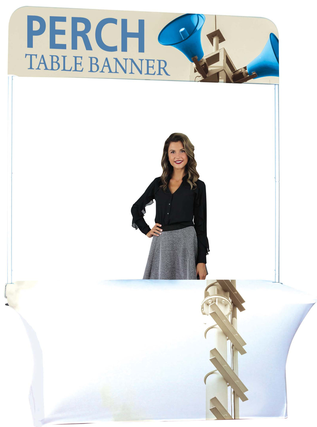 6ft Table Wide Pole Banner