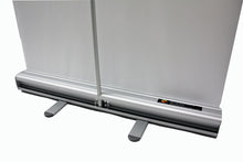 Load image into Gallery viewer, rear view of standard roll up banner with graphic open