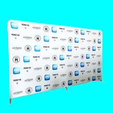 Load image into Gallery viewer, 8 x 20 feet step and repeat display white background

