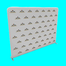 Load image into Gallery viewer, 10 feet pillowcase step and repeat white blackground
