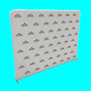 10 feet pillowcase step and repeat white blackground
