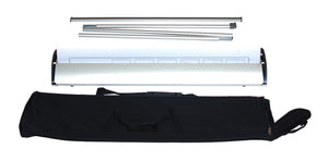 aluminium poles and banner stand with black carry bag